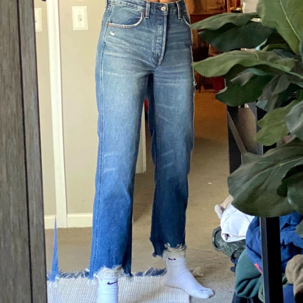 Abercrombie High Rise Straight Jeans